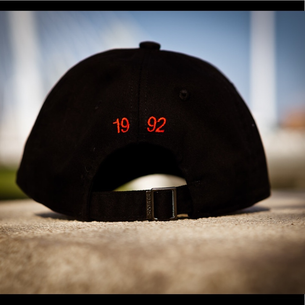 New Black Cap by Saint Tops, unisex hat.